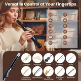 Portable Wireless MIDI Electronic Saxophone - 100 Tones, 3W Hi-Fi Speaker, 12hrs Playtime, 0.7lbs 89507916