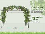 7.5 Ft Adjustable Garden Arch Trellis for Climbing Plants, PE-Coated Metal Tunnel Trellis for 48066132