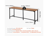Bar Table, 1PCS 63 Kitchen Bar Table, Tall Dining Table with Smooth Rounded Edge, Rectangular High 79702064