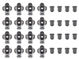 Set of 16 Roller Rocker Arms 1.6 Ratio Replacement for Ford SBF 289 302 351W Stainless Steel 58624614