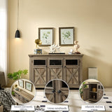 3 Doors Large Buffet Sideboard, Bar Wine for Entryway Living Room Buffet W2275P149113