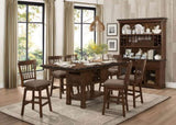 Dark Brown Finish Swivel Counter Height Chairs Set of 2 Wooden Classic Dining Kitchen Furniture B011P294305