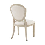 Contemporary Light Oak Finish Chenille Upholstered Wooden Side Chairs Set of 2 Dining Furniture B011P318937