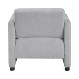 Luxury Home Furniture Accent Chair Gray Seat Cushion Boucle Upholstery Plywood Frame 1pc Armchair B011P304427