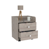 York Nightstand, Superior Top, Two Drawers, Four Casters B128P148846