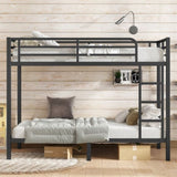 Metal Twin XL over Twin XL Bunk Bed for Teens and Adults,Space-Saving/Noise Reduced/No Box Spring W1580P309628