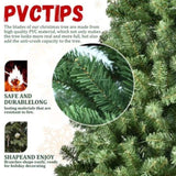 Artificial 5ft Green LED-lit Christmas Tree with 551PVC Mixed Branch Tips,Hinged Premium & Foldable 63839578