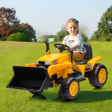 ZNTS 12V Kids Ride on Tractor Electric Excavator Battery Powered Motorized Car for Kids Ages 3-6, with W1811P154760