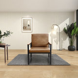 ZNTS Lounge, living room, office or the reception area Leathaire accent arm chair with Extra thick padded W1359P194171