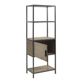 3-Shelf Bookcase with Storage Cabinet B035118581