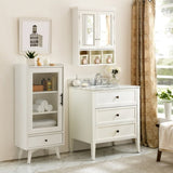 ZNTS Bathroom Storage Cabinet, Medicine Cabinets for Bathroom with Mirror, 2 Doors 2 Adjustable Shelf + 3 W1801109067