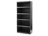 Framed 5-Shelf Bookcase with Adjustable Shelves, True Black Oak 68767836