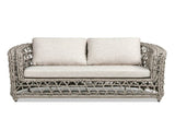Everly 63.5" Woven Frame Barrel Deep Seating Patio Loveseat Sofa, Oat Beige Axroma Olefin B2719P245983
