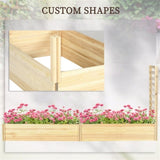 ZNTS Wooden Planter、Flower shelf,Wood Planter Box 06109678