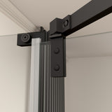 Pivot shower door, with 1/4" tempered glass, 34.75 in. x 72 in. Frameless Neo-Angle Pivot Shower W2122131070