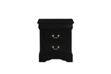Louis Black Finish Philippe III Nightstand B2726P257333