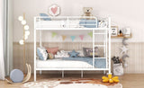 Full Over Full Metal Bunk Bed, White MF310408AAK