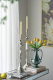 47x15.5x31" Rectangular Console Table with Elegant Floral Design and Mirrored Silver Finish W2078P248216