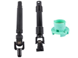 Upper & Lower Steering Shafts Kit Fit for Chevy Silverado GMC Sierra 1500 2500 3500 Avalanche 78273401