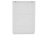 White P2 Particle Board and Density Board Wavy Pattern Drawer Front Six-Level Seven-Drawer Cabinet 57854360