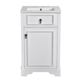 20-Inch Bathroom Vanity with Ceramic Sink, Soft Close Door, Adjustable Shelf, and Door-Mounted N729P192077K