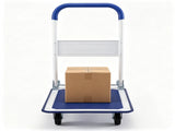 Folding Hand Truck, Heavy-Duty Metal Push Cart with 330LBS Weight Capacity, Non-Slip 66699745