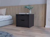 Black 2-Drawer Nightstand B062P175092