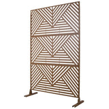 Outdoor & Indoor Privacy Metal Privacy 76" H48" W, Freestanding Decorative Privacy W465P193162