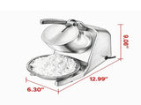 286lbs Per Hour Ice Crusher, Electric 4-Blade Snow Cone Maker, Stainless Steel Shaved Ice 89859304