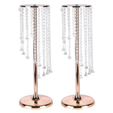 2 Pcs 27.6inch Tall Wedding Flower Vase Holder Table Centrepiece Display Vase Metal Flowers Stand 54626478