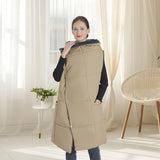 USB Heated Blanket Electric Heated Poncho Shawl Wrap Throw with Zipper Arm Holes Pocket 3 Heating 24942292