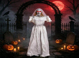 Halloween Animatronic Ghost Bride Prop, 5.6FT Turning Head Beauty to Hag with Red Glowing Eyes Sound 89295662