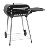 ZNTS 28" Portable Charcoal Grill with Wheels and Foldable Side Shelf, Large BBQ Smoker with Adjustable 33449363