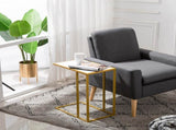 Marble Simple C-Side Table White 44375930