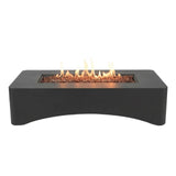56" Propane Fire Pit, Rectangular Outdoor Gas Fire Pit 50,000 BTU, Modern Minimalist Fire W5727P464547