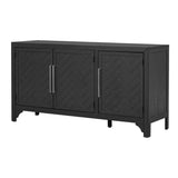 U_Style Designed Storage Cabinet Sideboard with MDFPine veneer , Adjustable Shelves, Suitable for N711P283696B
