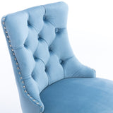 Contemporary Velvet Upholstered Barstools with Button Tufted Decoration and Wooden Legs, and Chrome 57518418
