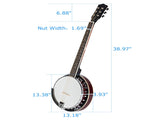 Top Grade Exquisite Professional Sapelli Notopleura Wood Alloy 6-string Banjo 73271225
