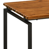 Oak and Black Occasional Set with Trestle Base B062P184598
