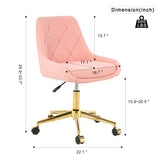 Modern teddy fleece fabric with gold legs living room furniture dining chair, soft and comfortable, W210127515
