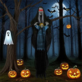 Halloween Animated Witch Decor - Sound-Triggered Activation, Included Hanging Rope, Realistic Torn 23945125