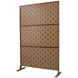 Outdoor & Indoor Privacy Metal Privacy 76" H48" W, Freestanding Decorative Privacy W465P193217