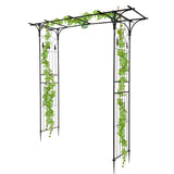 ZNTS Flat Roof Wrought Iron Arches Plant Climbing Frame 31343687