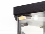 Lighted Corner Curio Cabinet - Elegant Glass Display Case Living Room & Bar Storage - Perfect W1758P300102