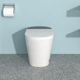 ZNTS Smart Toilet with Bidet Built in, Auto Open & Close, Elongated Heated seat, Foot Sensor Flush, LED W1243P203328