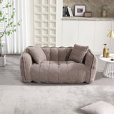 Soft beanbag chair with high resilience foam core for two people. The comfortable square recliner W1996P182154