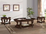 22'' Retro Round End Table,Solid Wood Sofa Side Table with Shelf,Living Room Corner Table Easy W1202P164015