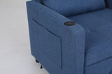 Sleeper Chair 3-in-1 Convertible Chair Bed Pull Out Sleeper Chair Beds Adjustable Single Armchair W2810P195585