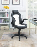 ZNTS Adjustable Heigh Executive Office Chair, Black and White SR011690