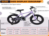 Kids Bike 16 Inch High Carbon Steel Frame, Magnesium Alloy Wheels, Training Wheels with Night 06555043